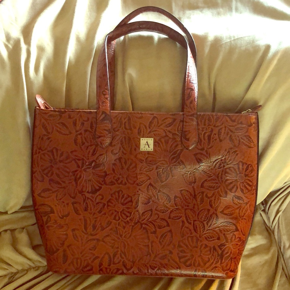 Alicia Klein Embossed Leather Tote